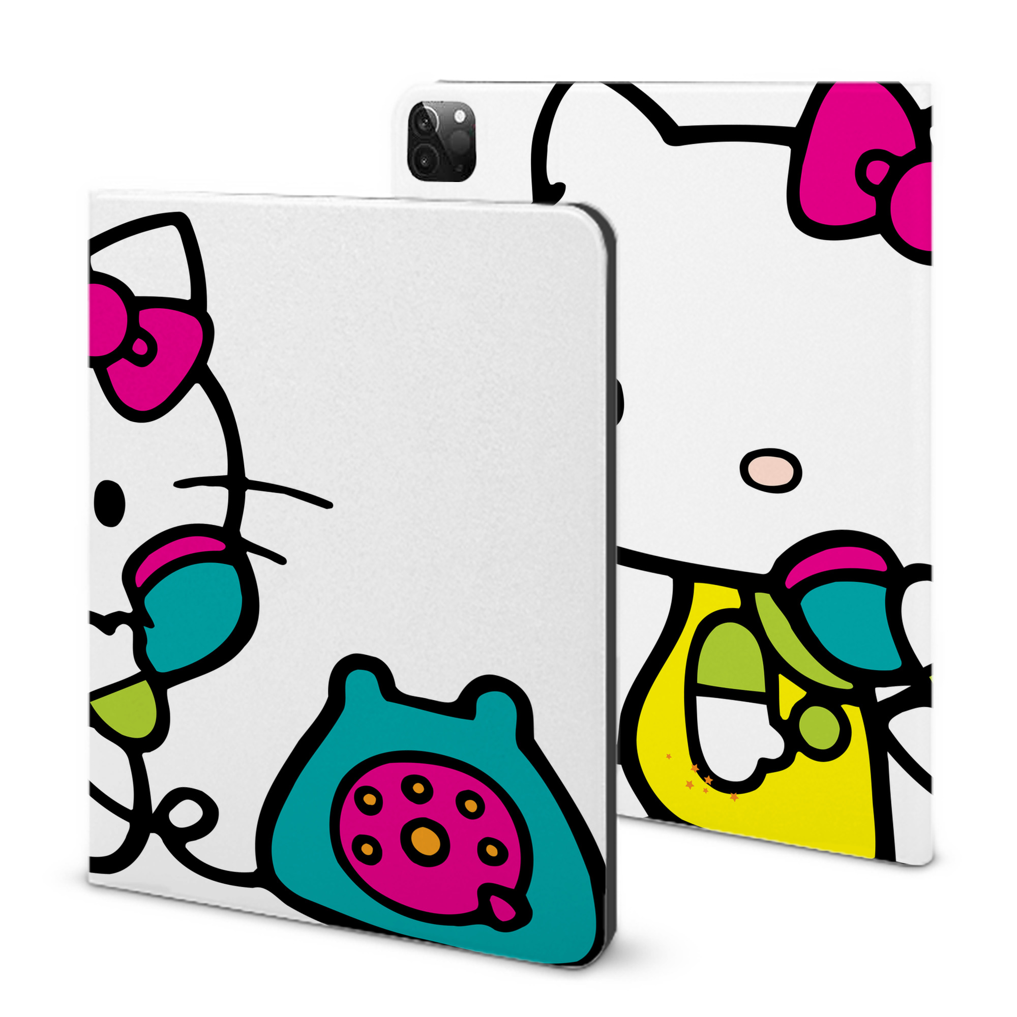 （画像用） Hello Kitty ハローキティ IPadケース ペンホルダー付き ブックスタイルデザイン